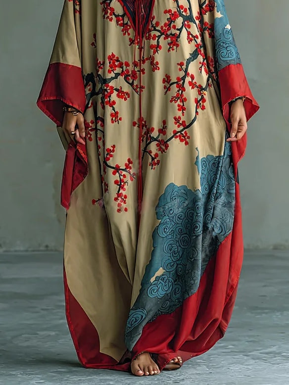 Aubrey | Floral Batwing Maxi Dress