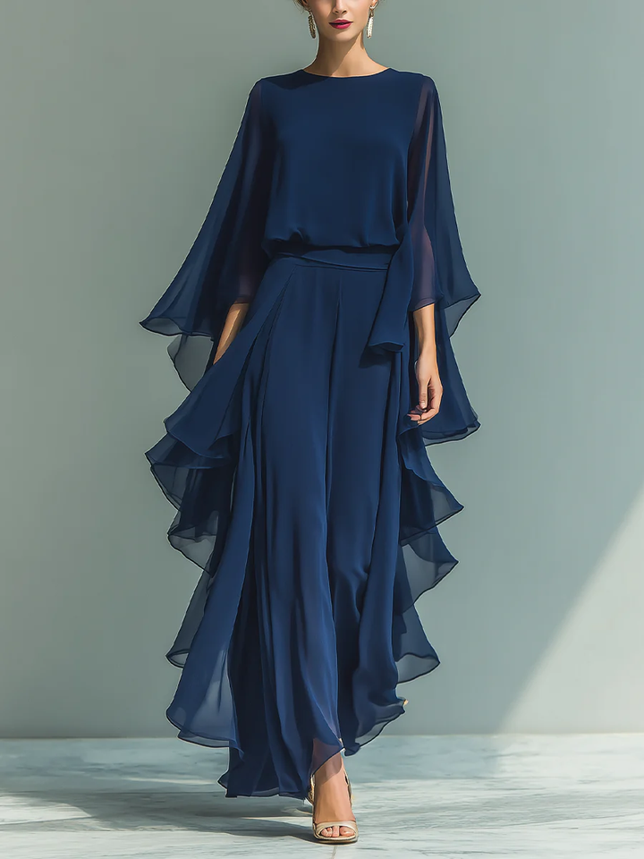 Emelia | Elegant Flowing Evening Jumpsuit