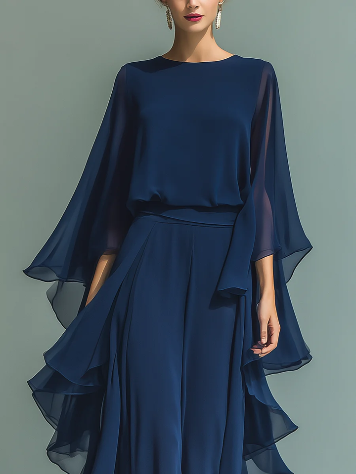 Emelia | Elegant Flowing Evening Jumpsuit