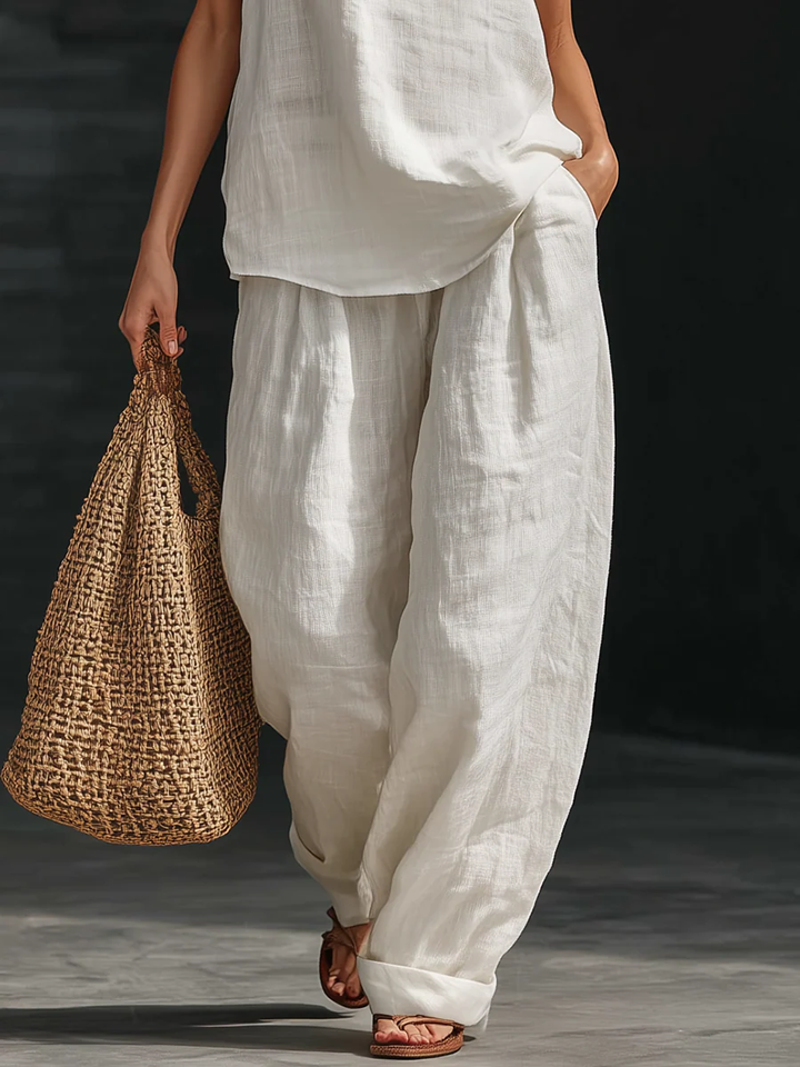 Ella | Sleeveless Wide-Leg Set