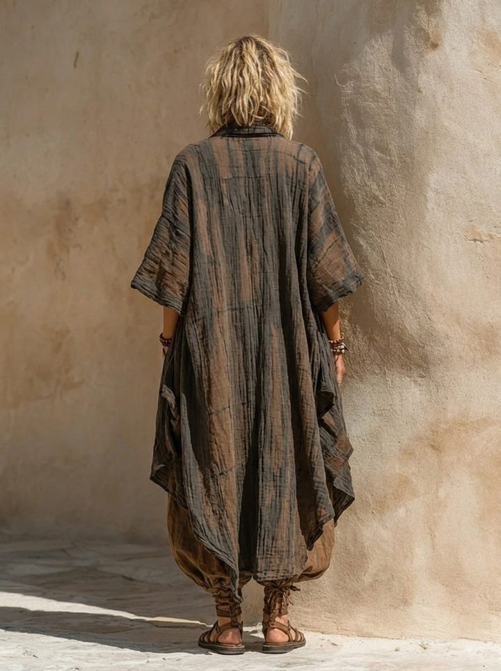 Vita | Nomadic Bohemian Art Print Three-Piece Set Outfit