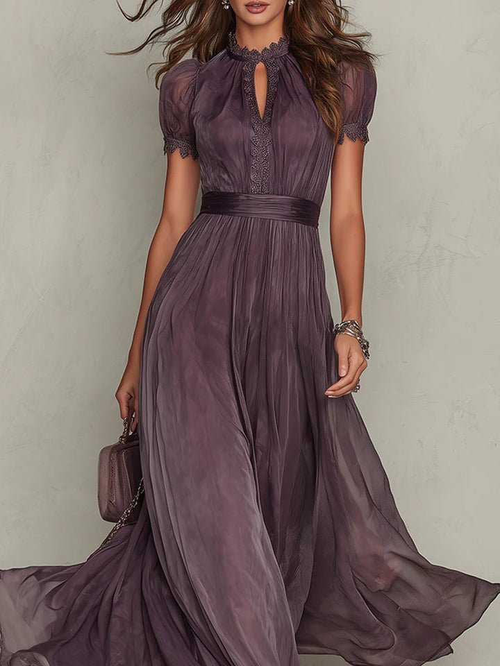 Nikole | Vintage Elegant Chiffon Maxi Dress