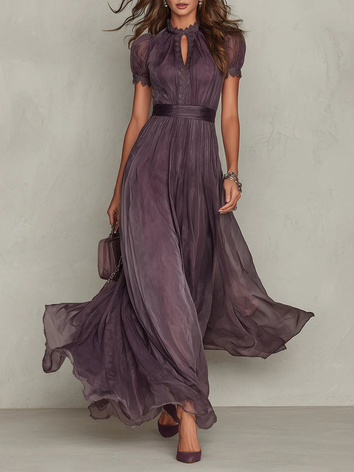 Nikole | Vintage Elegant Chiffon Maxi Dress