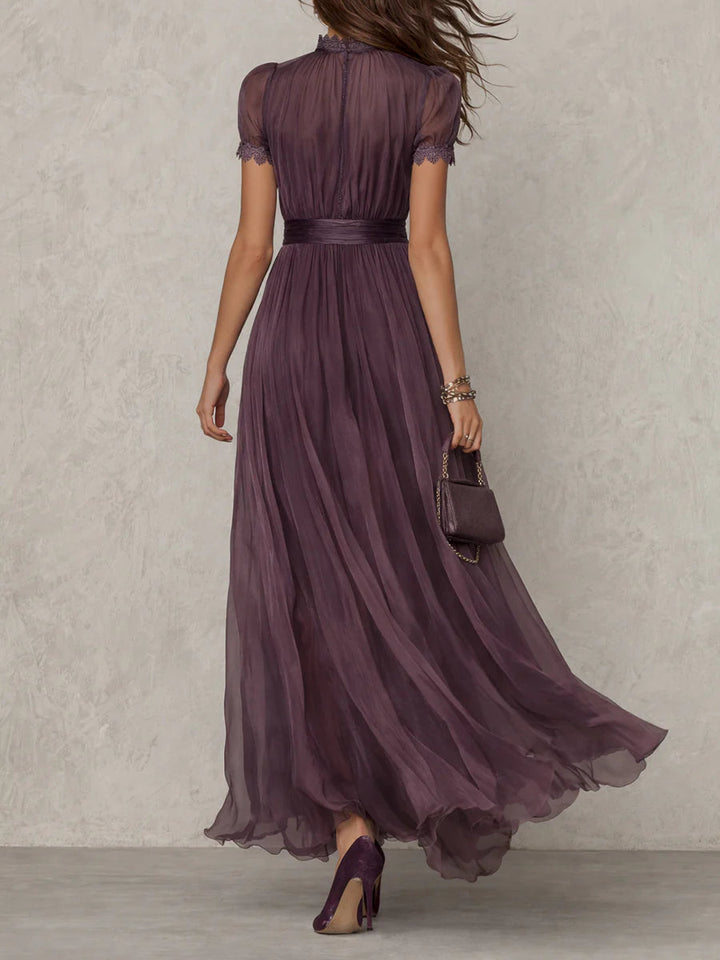 Nikole | Vintage Elegant Chiffon Maxi Dress