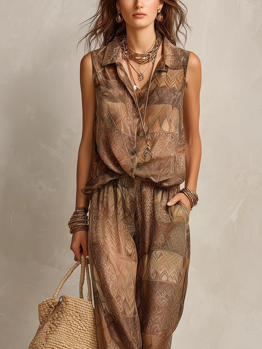 Armani | Relaxed Printed Jumpsuit