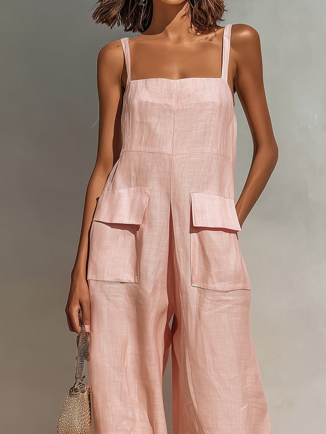 Zaniya | Minimal Linen Jumpsuit