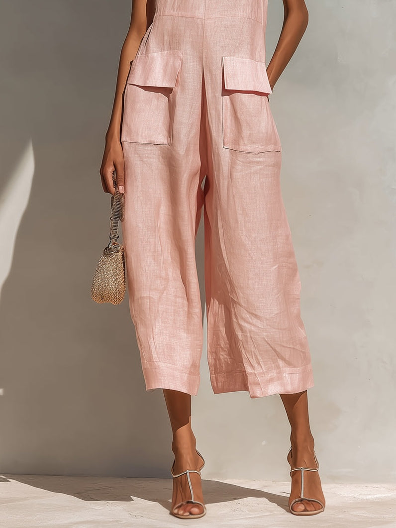 Zaniya | Minimal Linen Jumpsuit