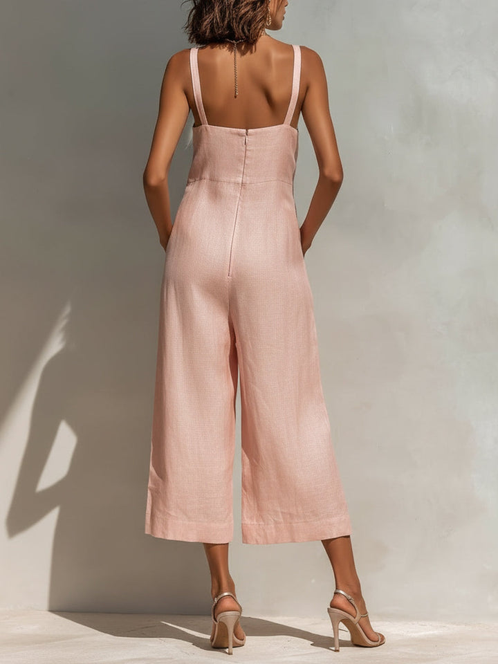 Zaniya | Minimal Linen Jumpsuit
