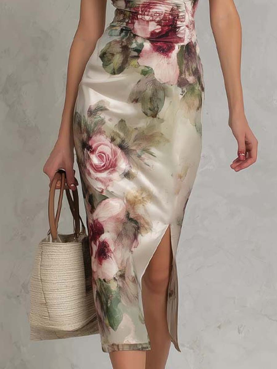 Jolene | Classic Floral Wrap Dress