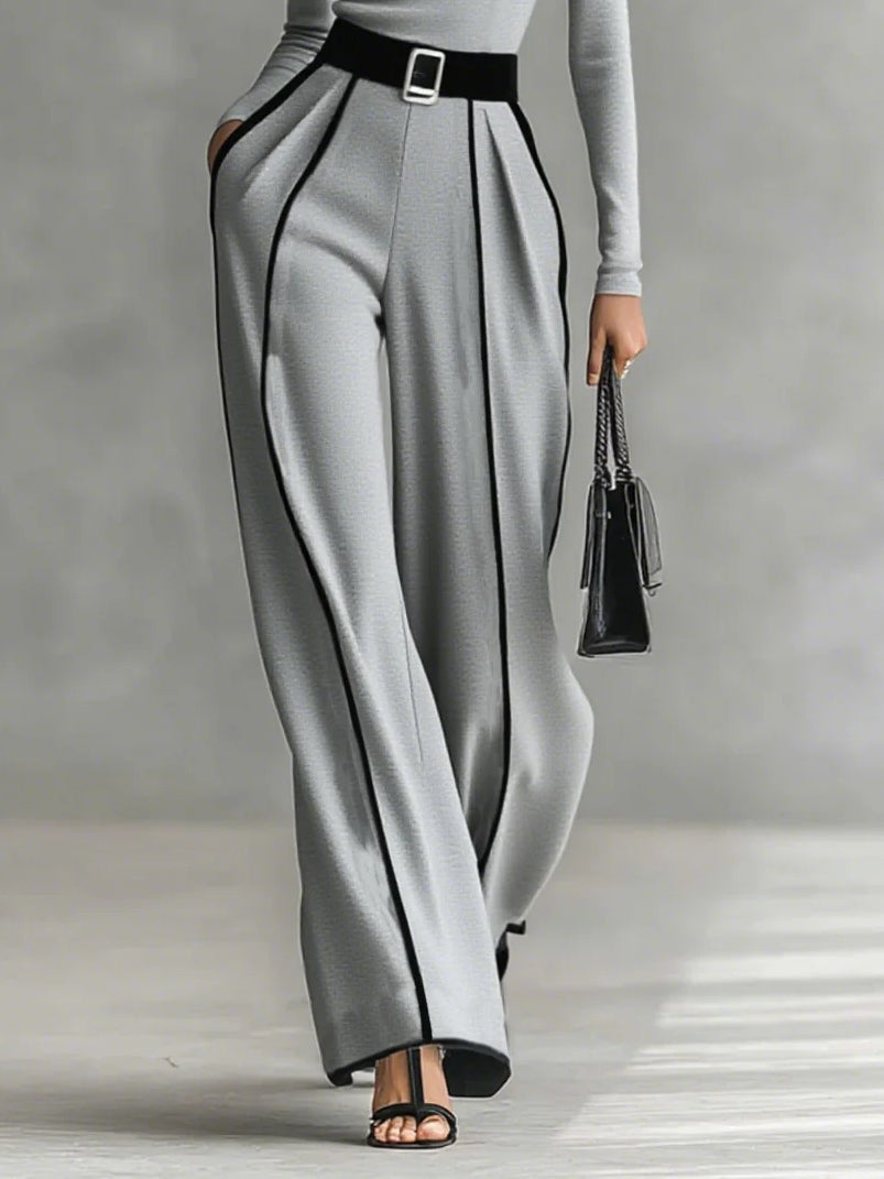 Violet | Turtleneck Wide-Leg Pants Set