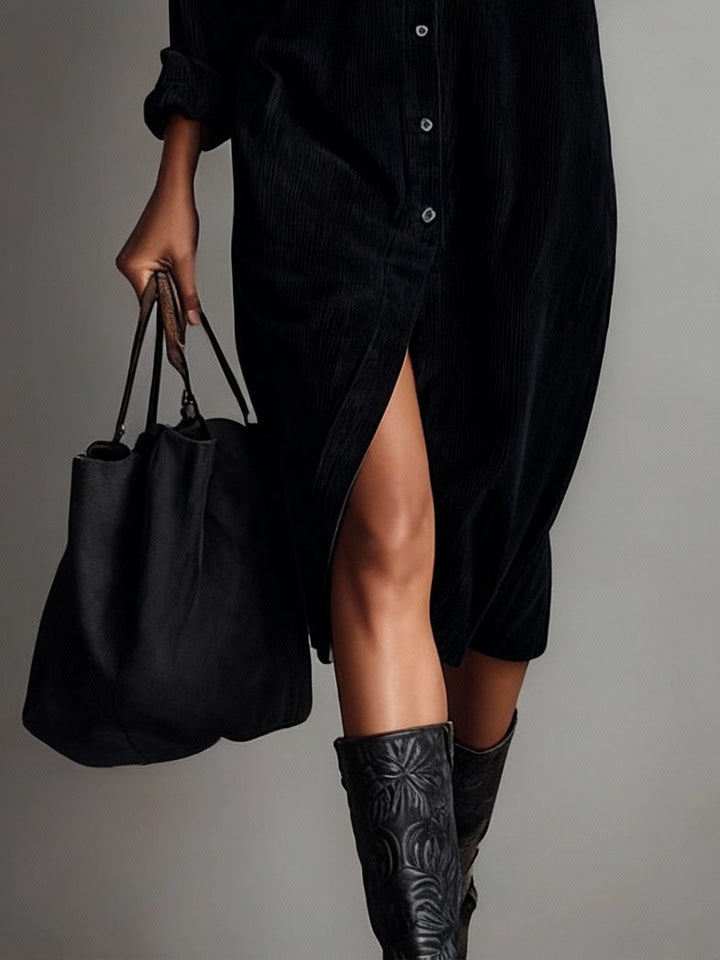 Zaiya | Relaxed Button Midi Dress
