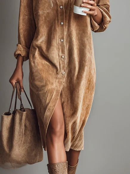 Zaiya | Relaxed Button Midi Dress