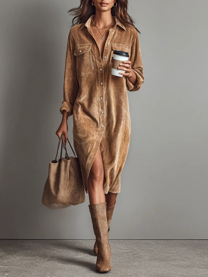 Zaiya | Relaxed Button Midi Dress