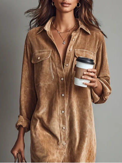 Zaiya | Relaxed Button Midi Dress