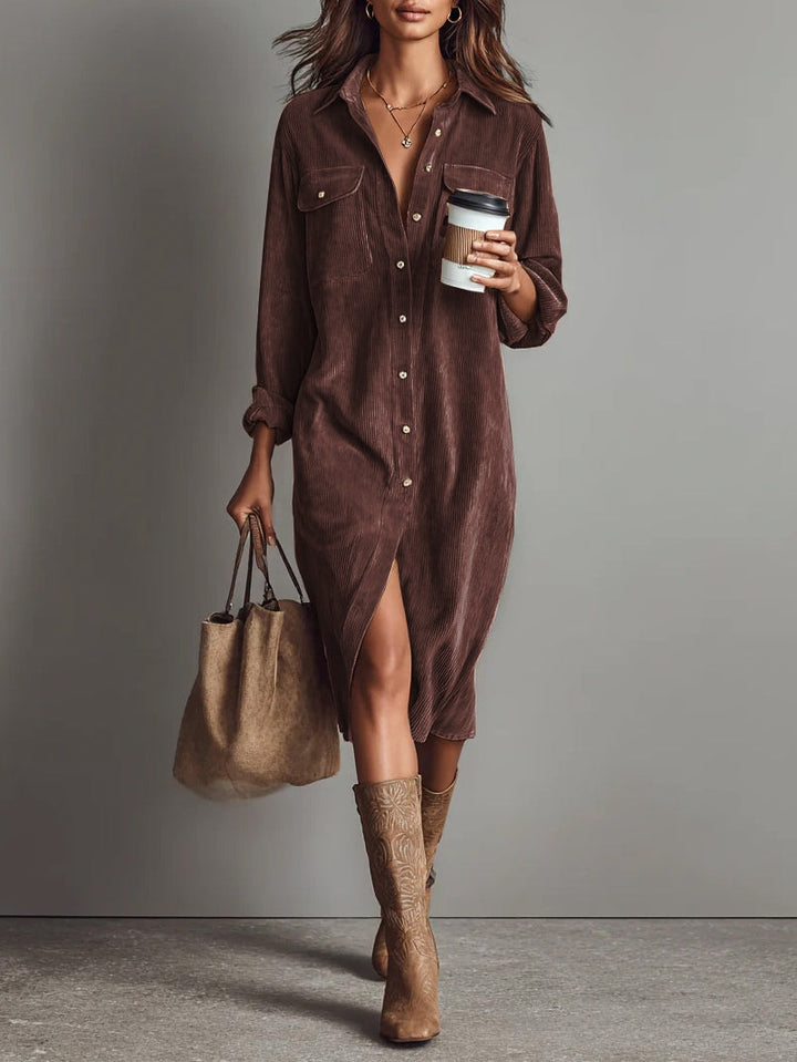 Zaiya | Relaxed Button Midi Dress