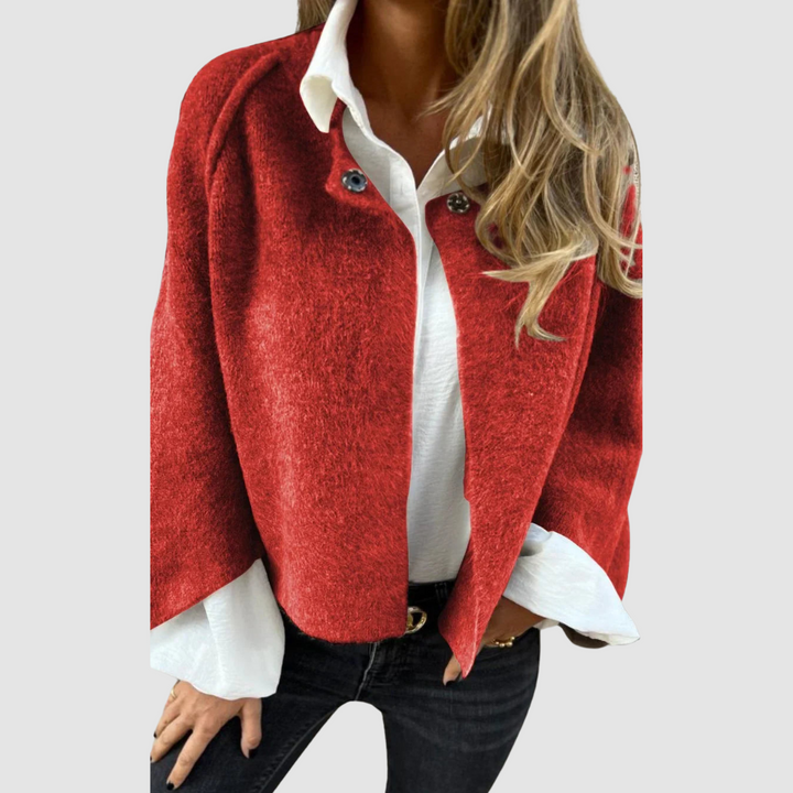 Cora – Soft Knit Cardigan with Jewel Buttons