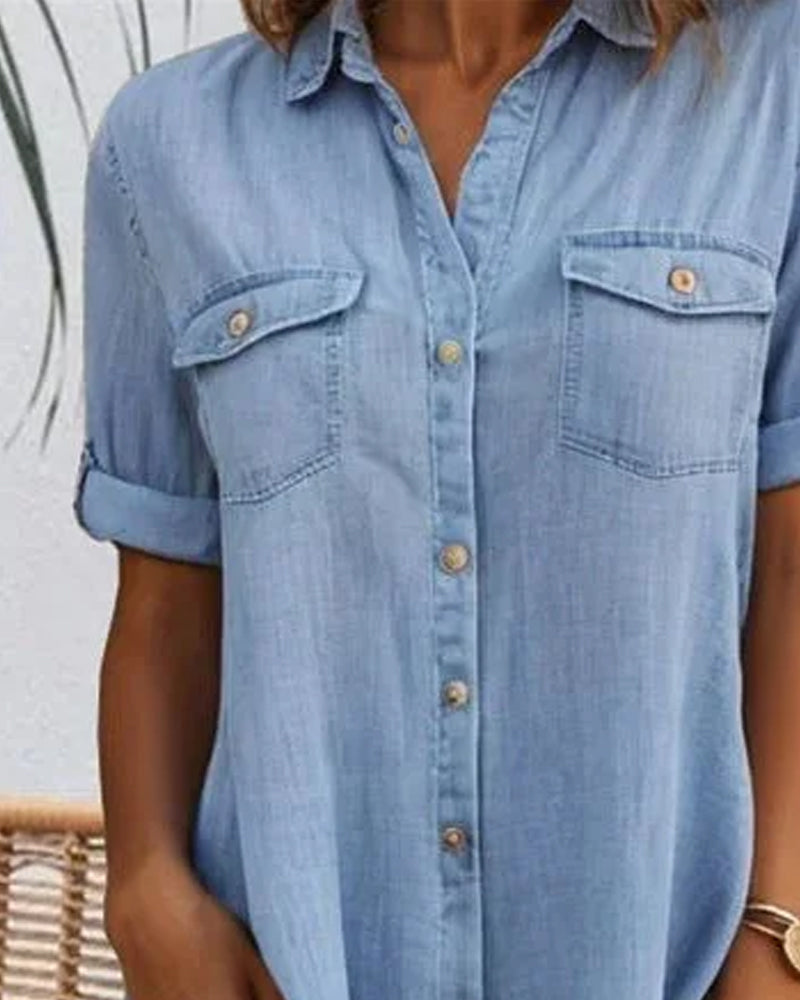 Wisdom | Lightweight Denim-Look Dress