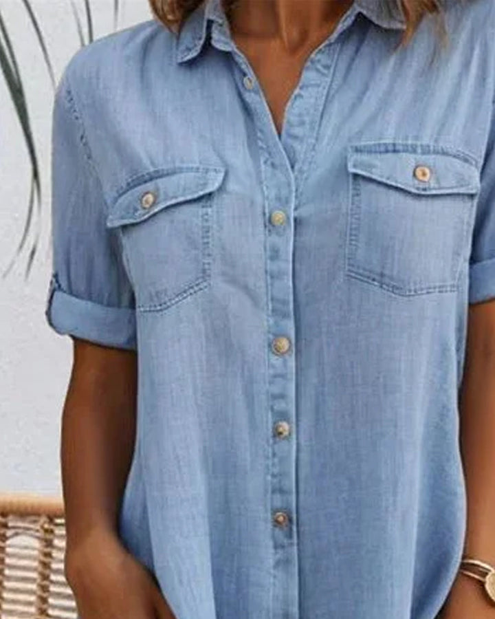Wisdom | Lightweight Denim-Look Dress