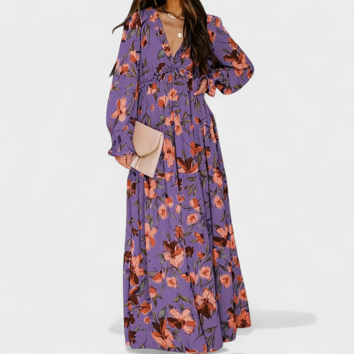 Forsythia | Floral Tiered Maxi Dress