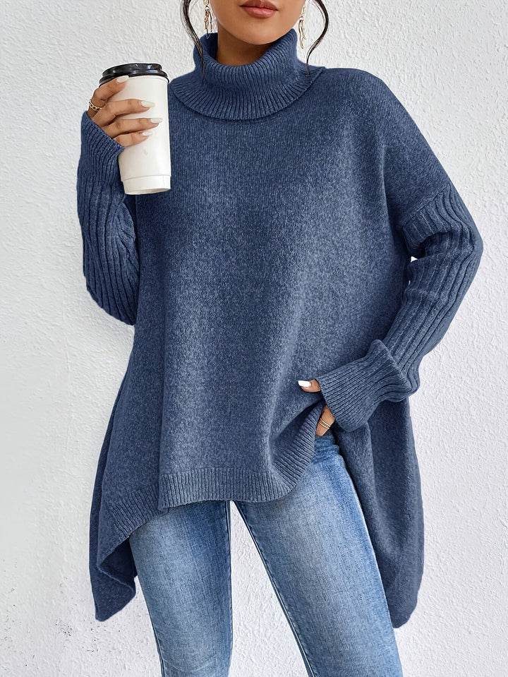 Karen – Oversized Turtleneck Knit Sweater