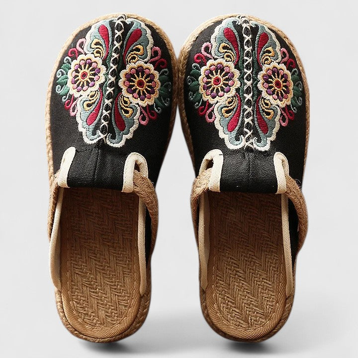 Kalani | Comfortable Handmade Floral Mules