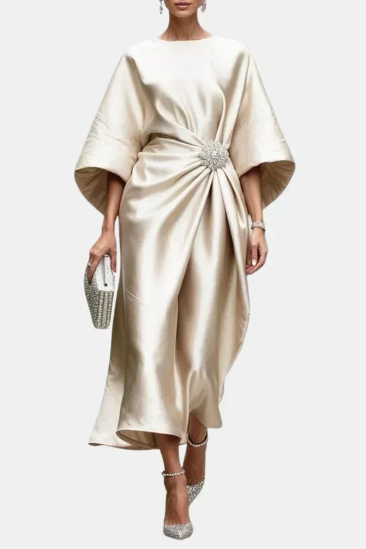Alaina | Elegant Satin Maxi Dress