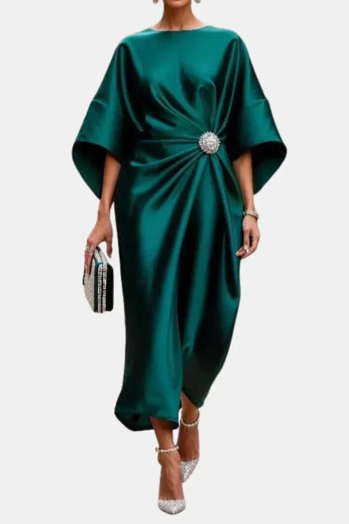 Alaina | Elegant Satin Maxi Dress