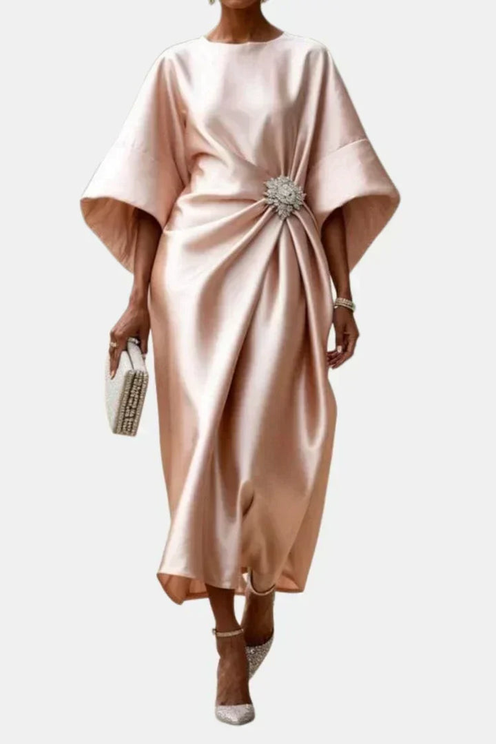 Alaina | Elegant Satin Maxi Dress