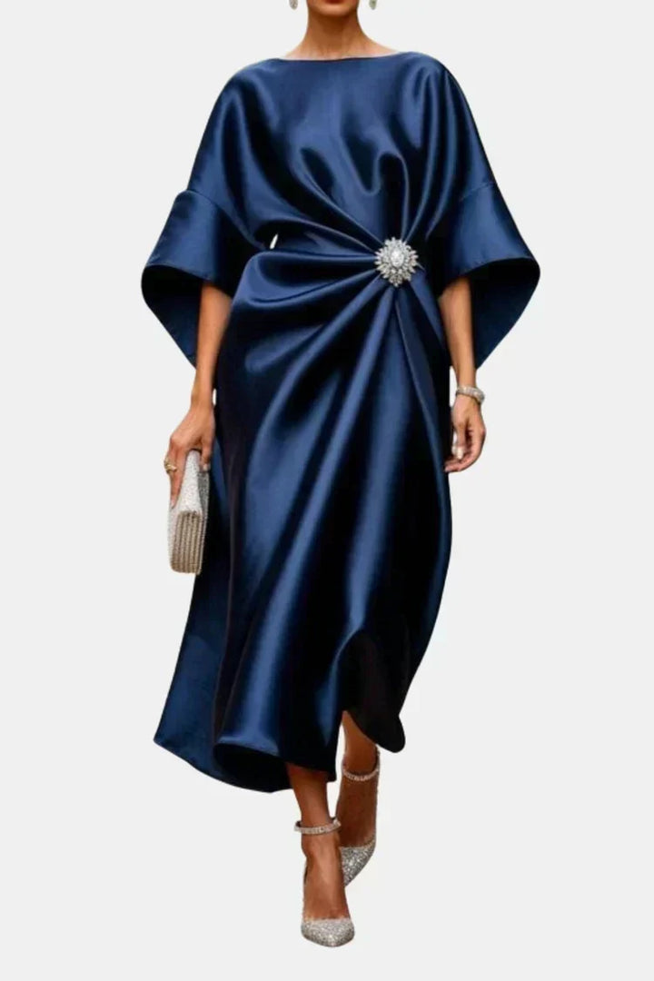 Alaina | Elegant Satin Maxi Dress