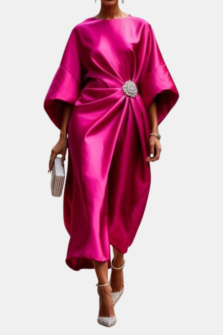 Alaina | Elegant Satin Maxi Dress