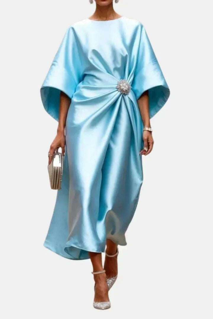 Alaina | Elegant Satin Maxi Dress