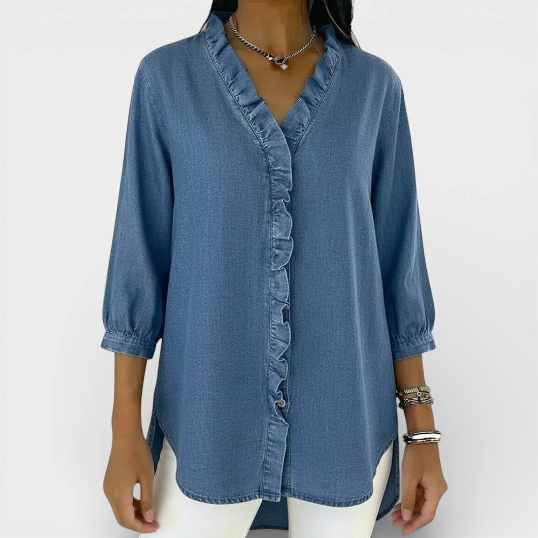 Candace | Elegant Ruffled Blouse