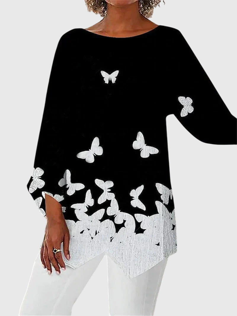 Letty | Elegant Crew Neck Top
