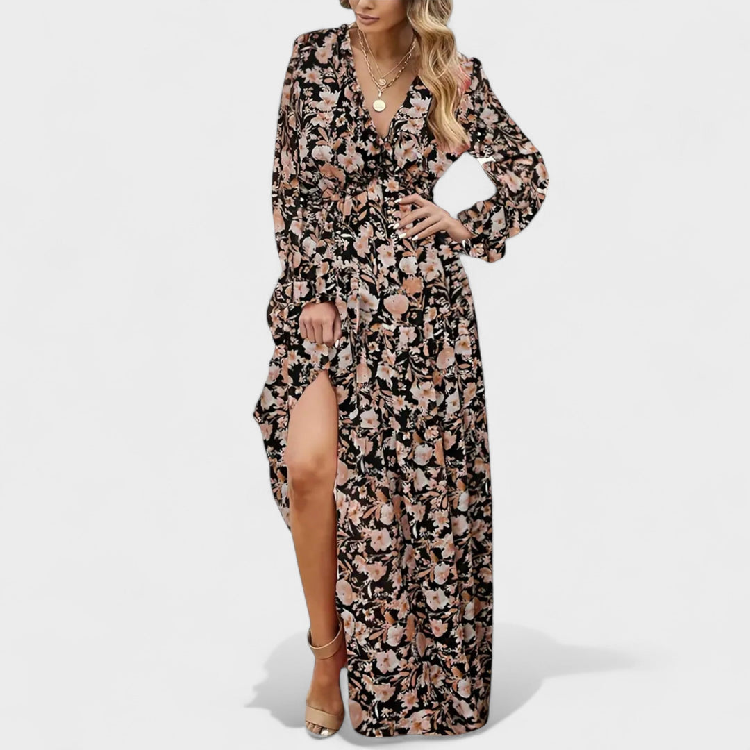 Forsythia | Floral Tiered Maxi Dress