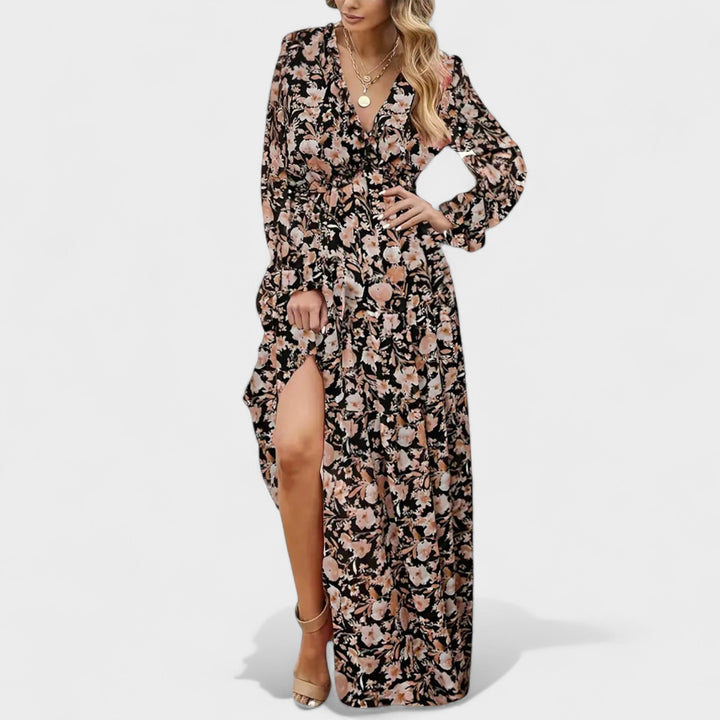 Forsythia | Floral Tiered Maxi Dress