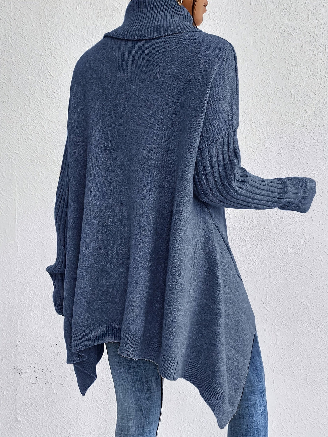 Karen – Oversized Turtleneck Knit Sweater