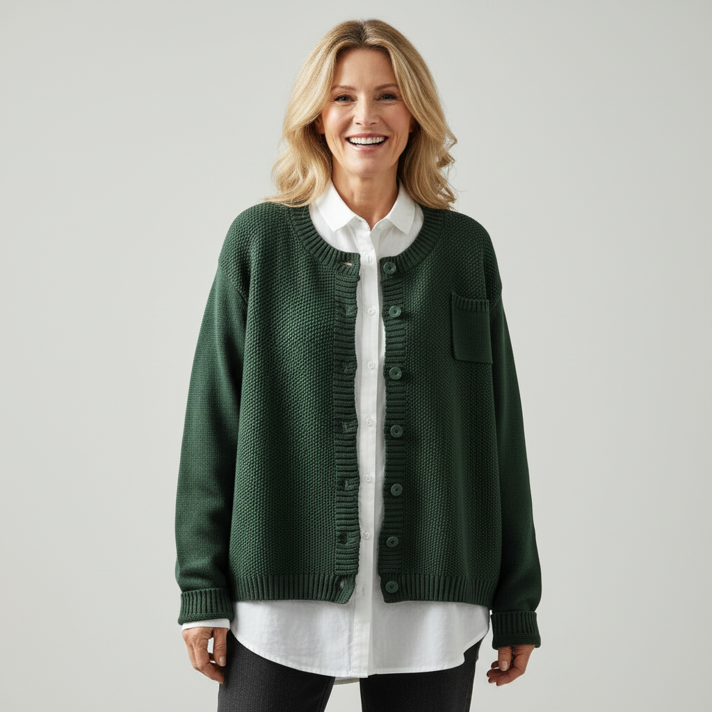 Francine – Cozy Knit Button-Up Cardigan