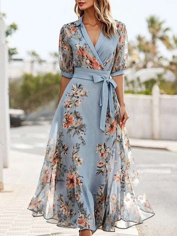 Suniya | V-Neck Midi Dress