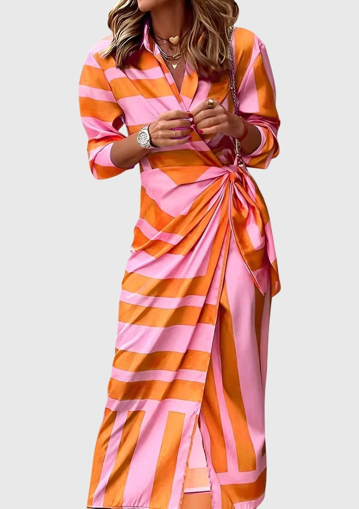 Magnolia | Elegant Wrap Dress with Print