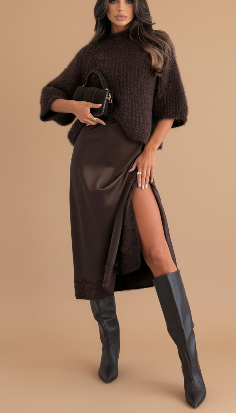 Angelina | Montreal Satin Dress