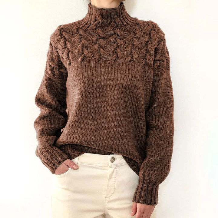 Myra – Cable Knit Turtleneck Sweater