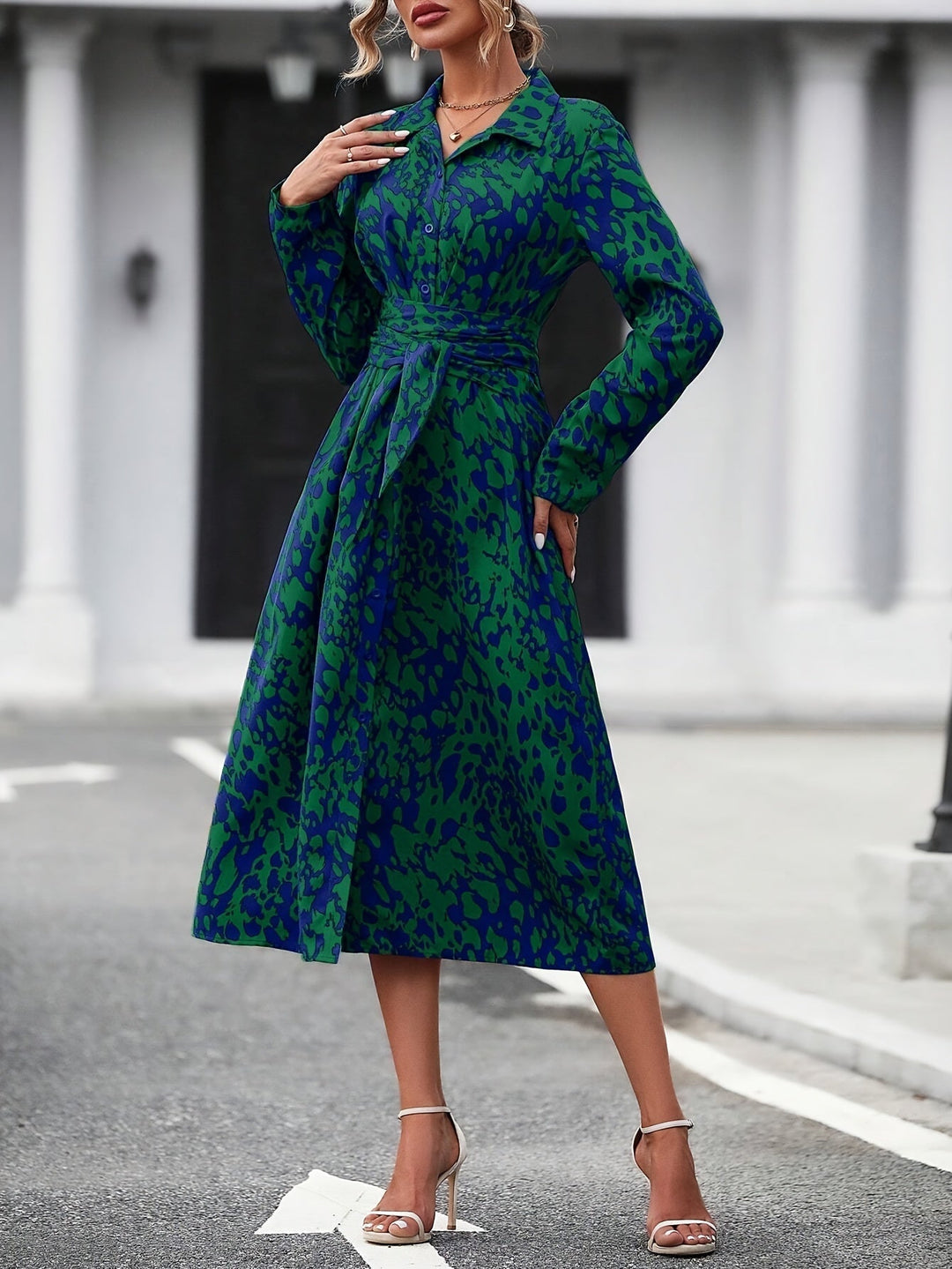Remmy | Geometric Shirt Dress