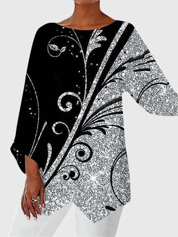 Letty | Elegant Crew Neck Top