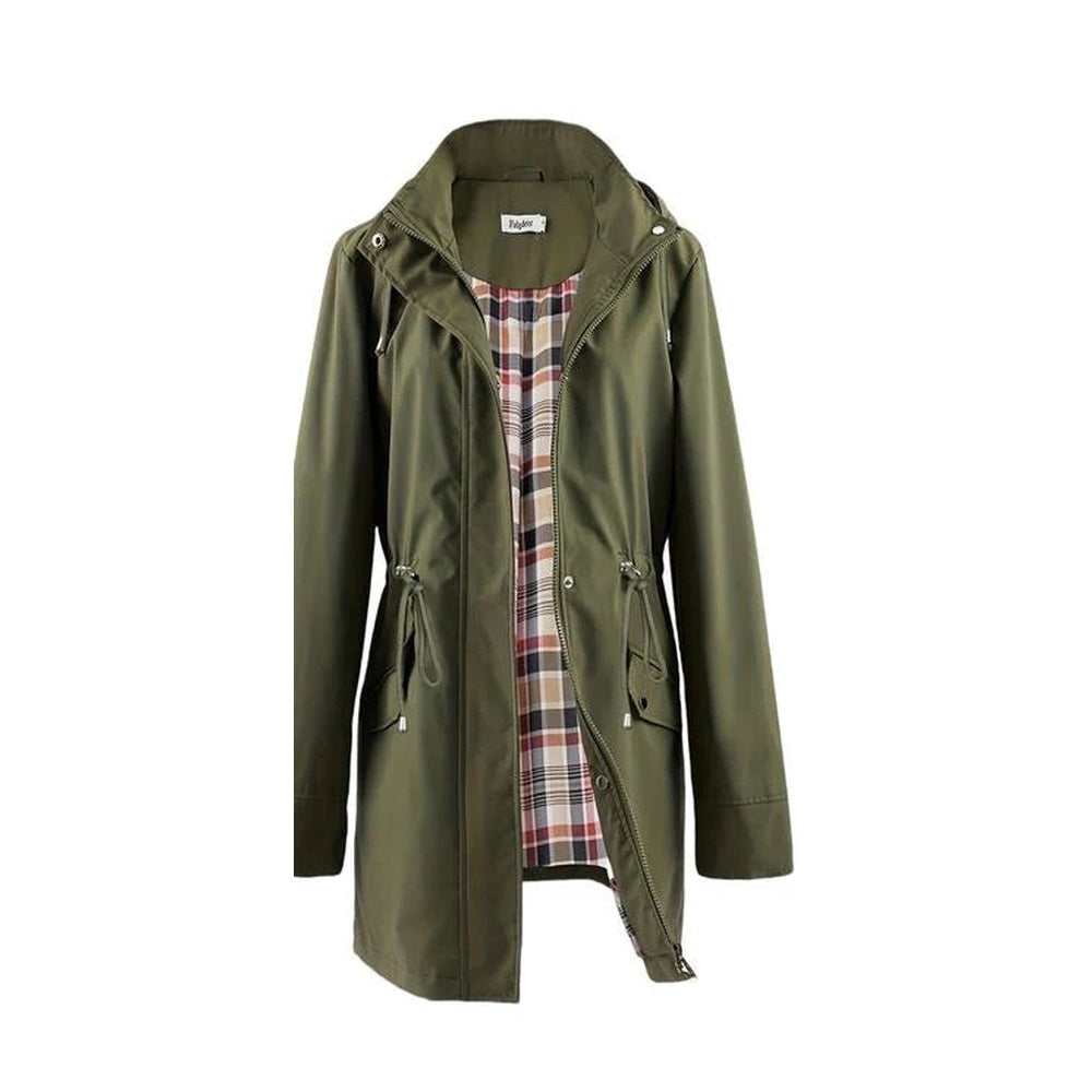 Nettie – Hooded Windproof Jacket with Plaid Lining