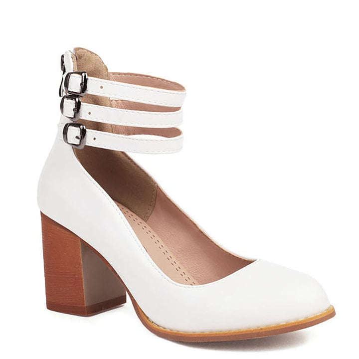 Kallie | Triple Buckle Heels