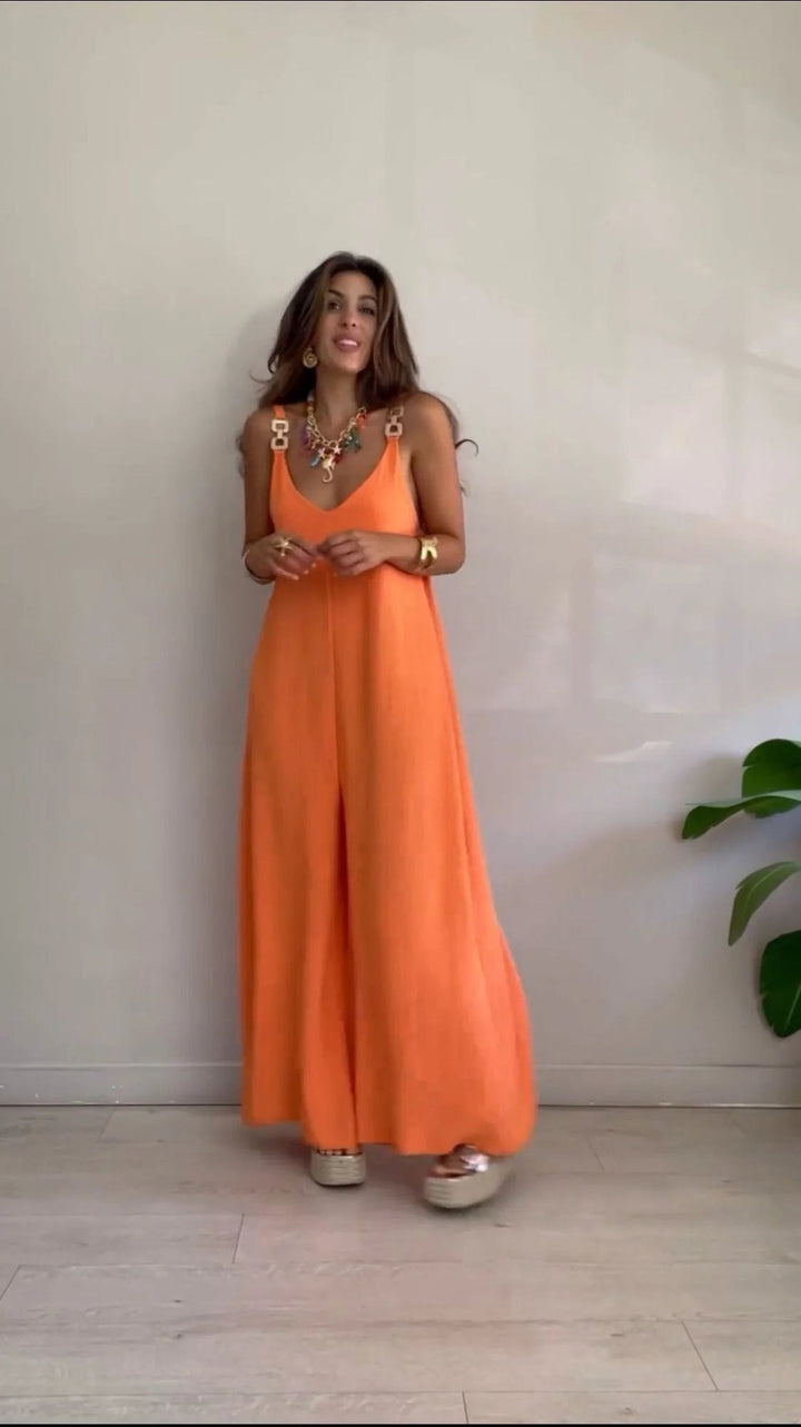 Willa – Relaxed Wide-Leg Sleeveless Jumpsuit