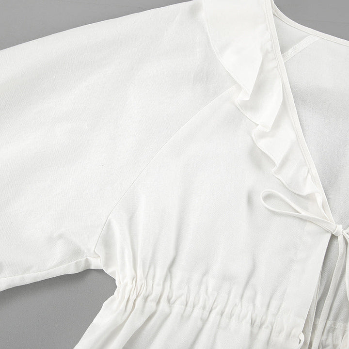 Ashlee | Top and Shorts with Ruffles and Tie