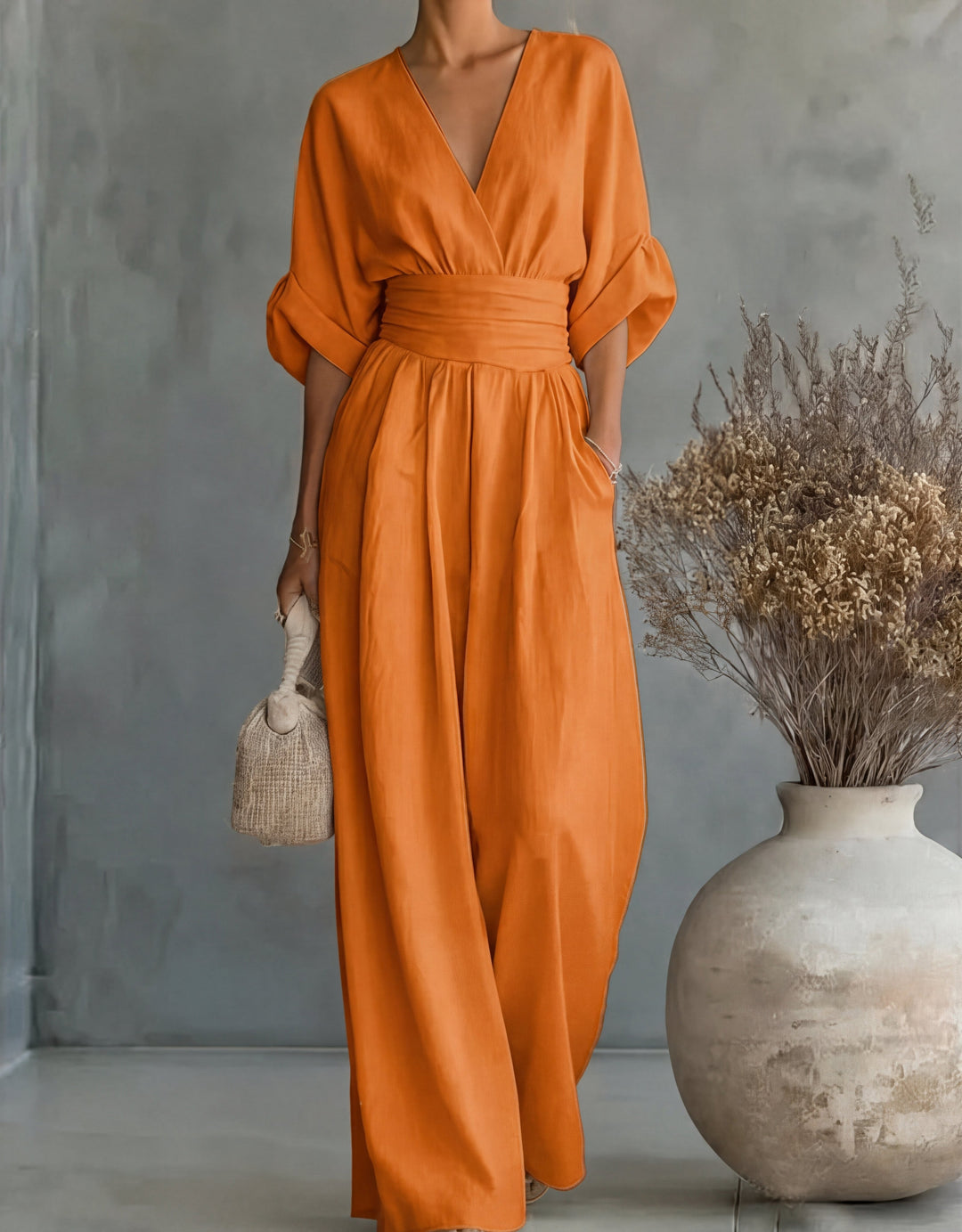 Josephine – Wide-Leg Belted Jumpsuit
