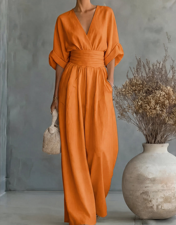Josephine – Wide-Leg Belted Jumpsuit