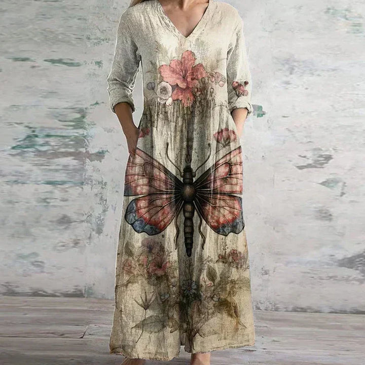 Pandora | Elegant Retro Maxi Dress